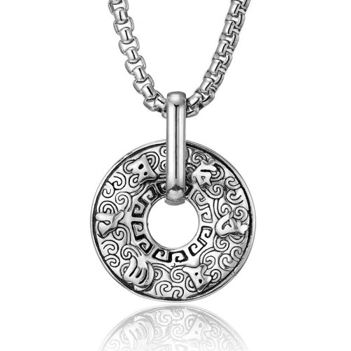 Tibetan Om Mani Padme Hum Peace Buckle Creativity Necklace Tibetan Om Mani Padme Hum Peace Buckle Creativity Necklace