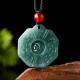 Natural Jade FengShui Bagua Yin Yang Prosperity Necklace Natural Jade FengShui Bagua Yin Yang Prosperity Necklace