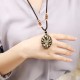 Rainbow Obsidian Nine-Tailed Fox Necklace Pendant