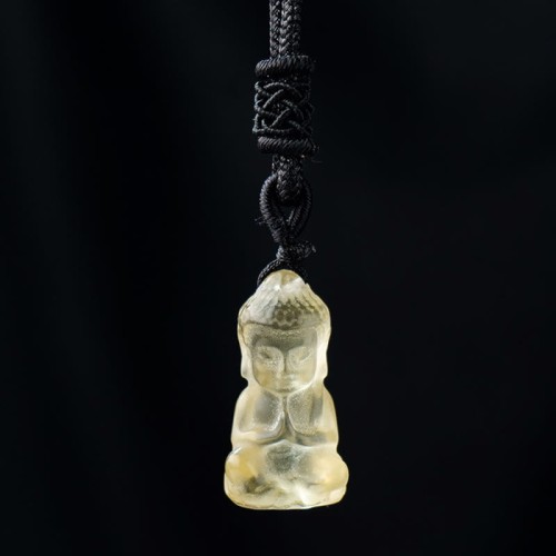 Crystal Amethyst Citrine Buddha Spiritual Necklace Pendant Crystal Amethyst Citrine Buddha Spiritual Necklace Pendant