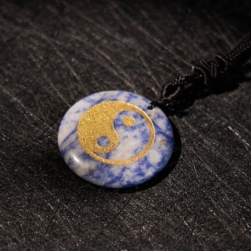 Amethyst Tiger Eye Green Aventurine Yin Yang Necklace Amethyst Tiger Eye Green Aventurine Yin Yang Necklace