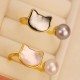 Natural Pearl Copper Cat Healing Necklace Set