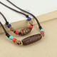 Tibetan Nine-Eye Dzi Bead Protection Necklace Tibetan Nine-Eye Dzi Bead Protection Necklace