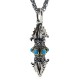 Vajra Dorje Pattern Copper Luck Wealth Pendant Vajra Dorje Pattern Copper Luck Wealth Pendant