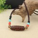 Tibetan Nine-Eye Dzi Bead Protection Necklace Tibetan Nine-Eye Dzi Bead Protection Necklace