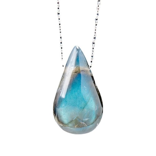 Labradorite Water Drop Healing Necklace Pendant Labradorite Water Drop Healing Necklace Pendant