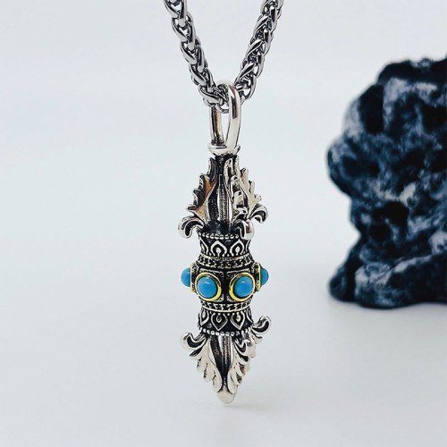 Vajra Dorje Pattern Copper Luck Wealth Pendant Vajra Dorje Pattern Copper Luck Wealth Pendant