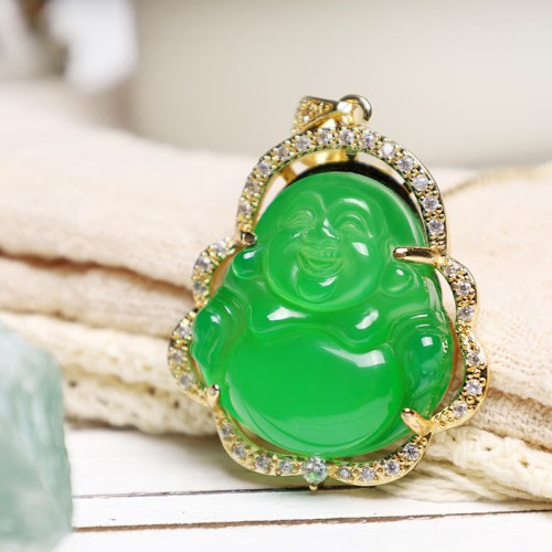 Good Luck Laughing Buddha Necklace Good Luck Laughing Buddha Necklace