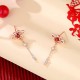 925 Silver Chinese Knotting Red Zircon Wealth Necklace 925 Silver Chinese Knotting Red Zircon Wealth Necklace