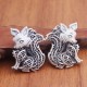 Tibetan Sterling Silver Fox Two-sided Blessing Necklace Tibetan Sterling Silver Fox Two-sided Blessing Necklace