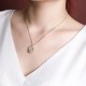 925 Silver Hetian Jade Peace Buckle Flower Necklace 925 Silver Hetian Jade Peace Buckle Flower Necklace