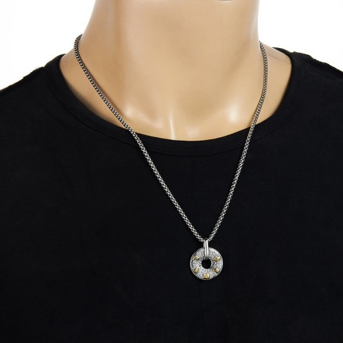 Tibetan Om Mani Padme Hum Peace Buckle Creativity Necklace Tibetan Om Mani Padme Hum Peace Buckle Creativity Necklace