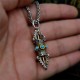 Vajra Dorje Pattern Copper Luck Wealth Pendant Vajra Dorje Pattern Copper Luck Wealth Pendant