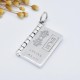 990 Silver Heart Sutra Mantra Peace Necklace 990 Silver Heart Sutra Mantra Peace Necklace
