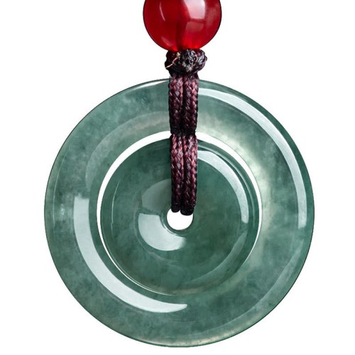 Green Jade Peace Buckle Abundance Necklace Green Jade Peace Buckle Abundance Necklace