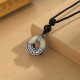 925 Silver Hetian Jade Prosperity Peace Necklace 925 Silver Hetian Jade Prosperity Peace Necklace