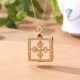 24K Gold Plated White Jade Dorje Protection Necklace 24K Gold Plated White Jade Dorje Protection Necklace