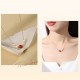 925 Silver Pearl Cinnabar Healing Bead Chain Necklace 925 Silver Pearl Cinnabar Healing Bead Chain Necklace