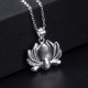 925 Sterling Silver Lotus Flower Pearl Wealth Necklace 925 Sterling Silver Lotus Flower Pearl Wealth Necklace