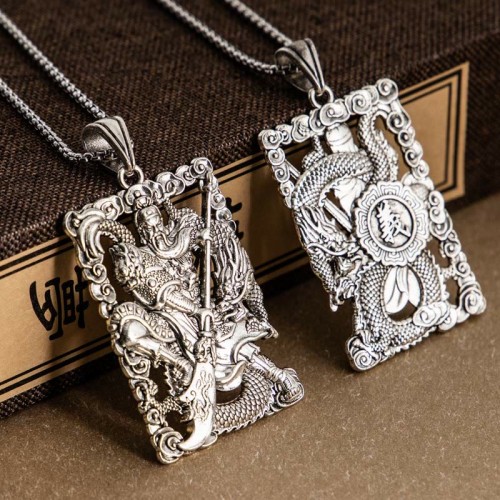 Guan Gong Dragon Wealth Necklace Pendant Guan Gong Dragon Wealth Necklace Pendant