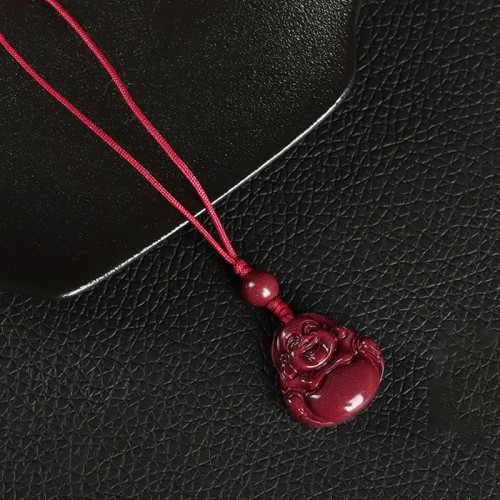 Laughing Buddha Cinnabar Blessing Pendant Keychain Laughing Buddha Cinnabar Blessing Pendant Keychain
