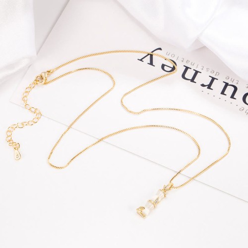Chalcedony Bamboo Harmony Necklace