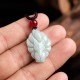 Natural Jade Nine-Tailed Fox Prosperity Necklace