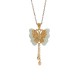 925 Sterling Silver Hetian White Jade Butterfly Blessing Necklace 925 Sterling Silver Hetian White Jade Butterfly Blessing Necklace