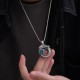 999 Sterling Silver Year of the Dragon Peace Buckle Necklace