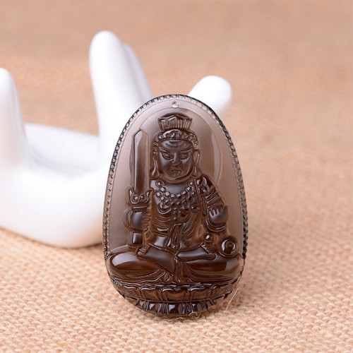 Chinese Zodiac Obsidian Protection Pendant