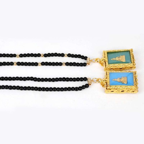 Obsidian Buddha Serenity Necklace