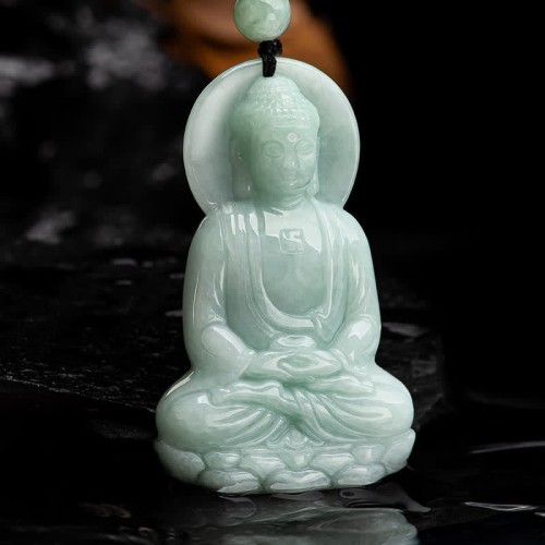 Amitabha Buddha Jade Amulet Necklace Pendant Amitabha Buddha Jade Amulet Necklace Pendant
