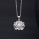 925 Sterling Silver Lotus Flower Pearl Wealth Necklace 925 Sterling Silver Lotus Flower Pearl Wealth Necklace