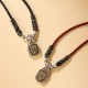 Tibetan 925 Sterling Silver Zakiram Goddess of Wealth Protection Necklace