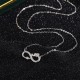 Sterling Silver Year of the Dragon Endless Knot Necklace Sterling Silver Year of the Dragon Endless Knot Necklace