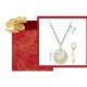 925 Sterling Silver Tridacna Stone Year of the Dragon Necklace 925 Sterling Silver Tridacna Stone Year of the Dragon Necklace