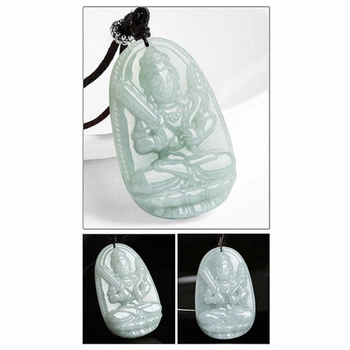 Chinese Zodiac Natal Buddha Jade Prosperity Necklace