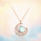 925 Silver Moonstone Love Necklace Pendant 925 Silver Moonstone Love Necklace Pendant