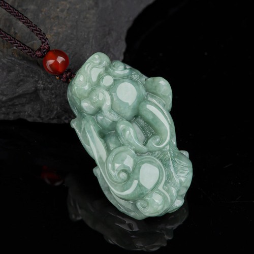 Jade PiXiu Wealth Luck Necklace Pendant