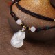 Chalcedony Fox Crystal Harmony Necklace Chalcedony Fox Crystal Harmony Necklace