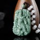 Natural Jade Guan Gong Wealth Amulet Necklace Natural Jade Guan Gong Wealth Amulet Necklace