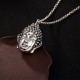 925 Sterling Silver Buddha Head Compassion Necklace 925 Sterling Silver Buddha Head Compassion Necklace