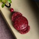 Laughing Buddha Yin Yang Cinnabar Blessing Necklace