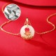 925 Sterling Silver Hetian White Jade Lotus Necklace