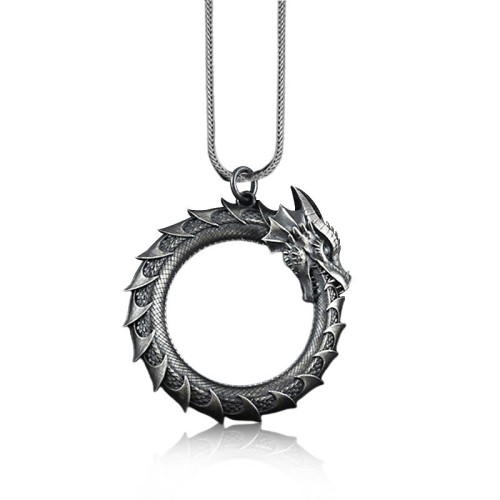 Pure Tin Dragon Snake Protection Pendant Pure Tin Dragon Snake Protection Pendant