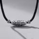 999 Silver Nine-Eye Dzi Bead Protection Necklace 999 Silver Nine-Eye Dzi Bead Protection Necklace