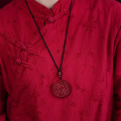Cinnabar Yin Yang Evil Spirits Protection Pendant Cinnabar Yin Yang Evil Spirits Protection Pendant