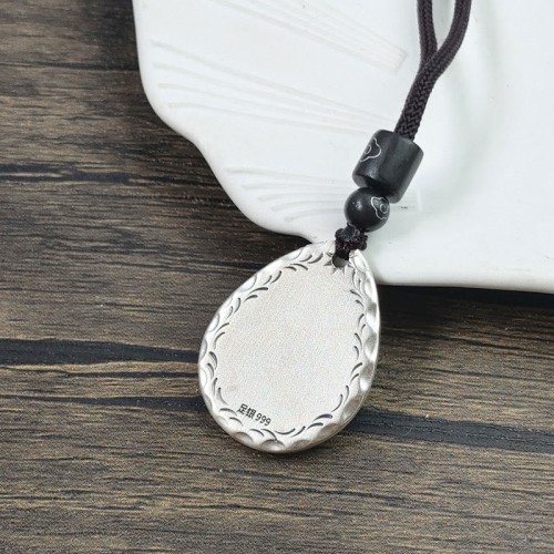 Vintage 999 Silver Yin Yang Bagua Balance Necklace Vintage 999 Silver Yin Yang Bagua Balance Necklace
