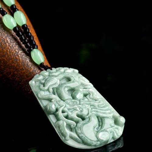 Dragon Zodiac Jade Protection Bead Necklace Dragon Zodiac Jade Protection Bead Necklace