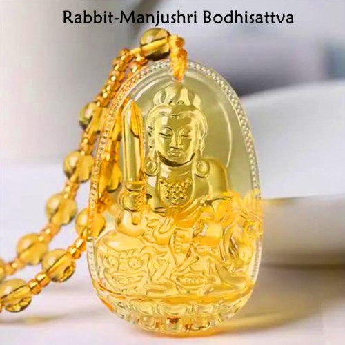 Citrine Guardian Buddha Serenity Necklace Pendant Citrine Guardian Buddha Serenity Necklace Pendant